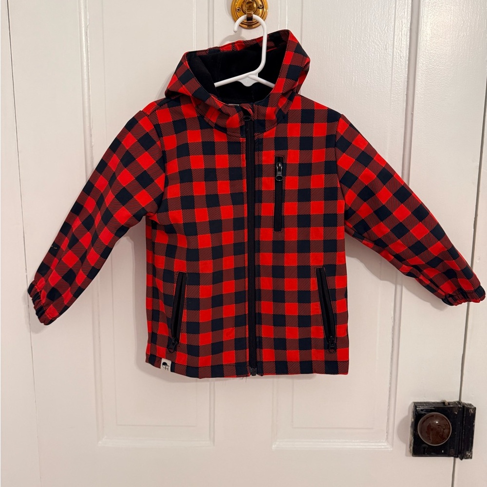 Red and Black Checkered Kids Jacket